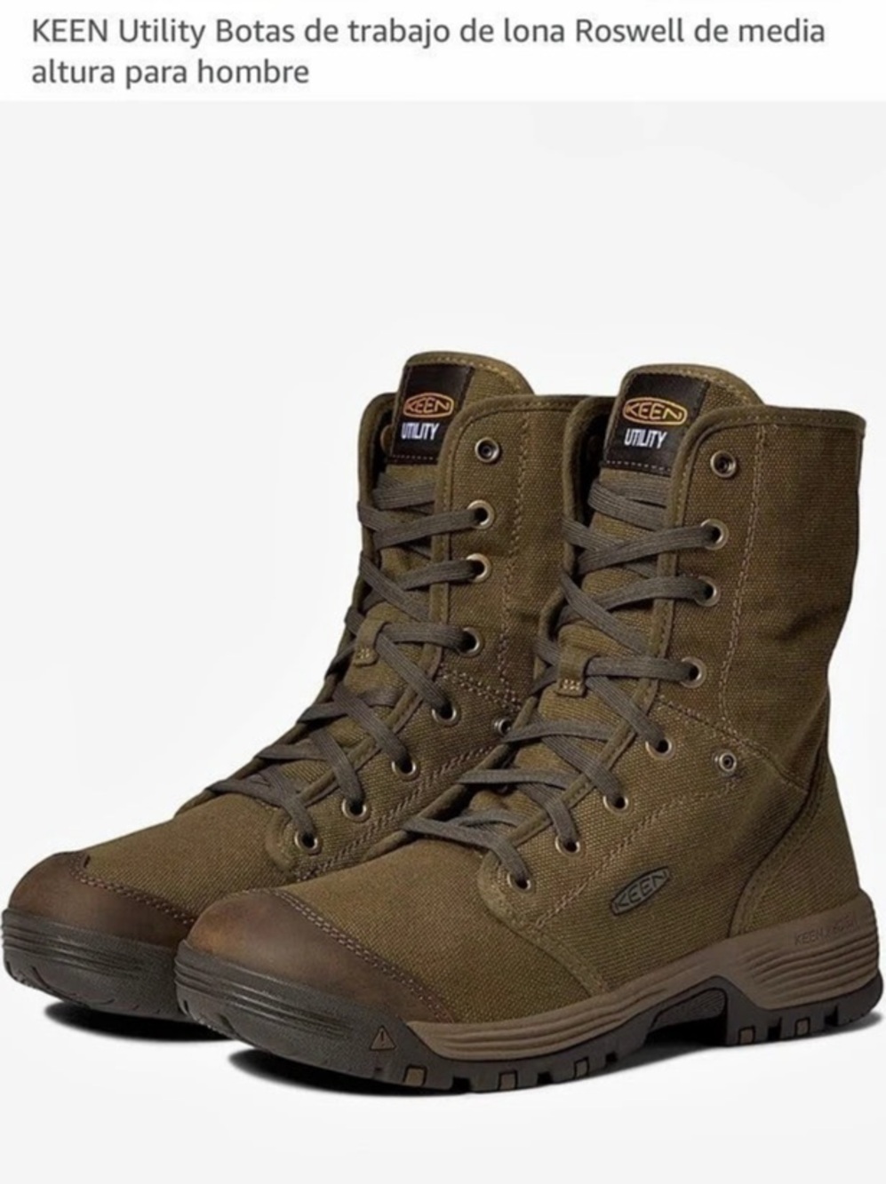 KEEN Utility Roswell Mid Work Boot Men's Brown Boots